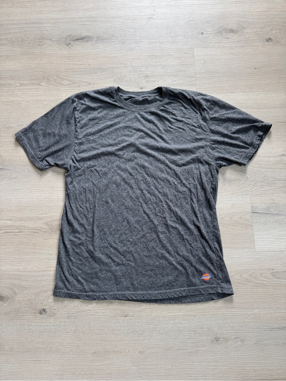 Dickies Men's Dark Gray Crew Neck Short Sleeve Tee